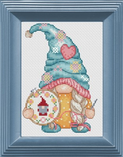 Embroidery Gnome 60w x 82h by Les Petites Croix De Lucie 22-1032