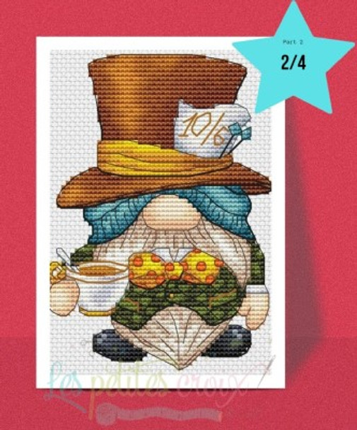 Mad Hatter Gnome by Les Petites Croix De Lucie 22-1721