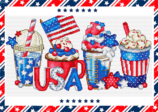 Independence Day Coffees by Les Petites Croix De Lucie 23-2214