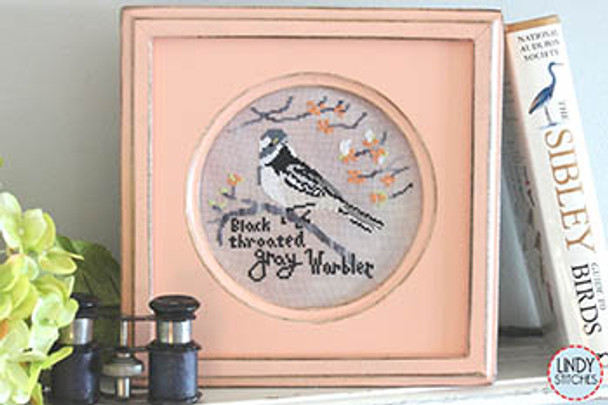 Black Throated Gray Warbler by Lindy Stitches 23-2006