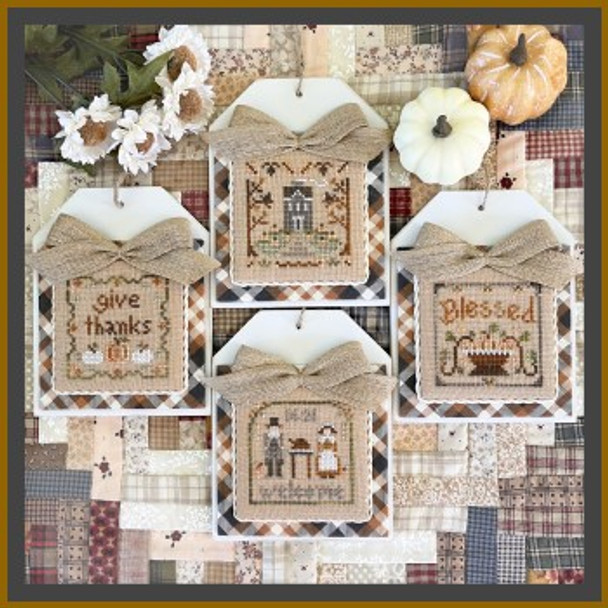 Cross Stitch Petites - Thanksgiving Petites 39w x 39h Each by Little House Needleworks 22-2322