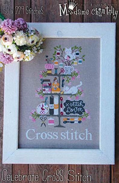 Celebrate Cross Stitch 158 x 229 by Madame Chantilly 23-1964 YT