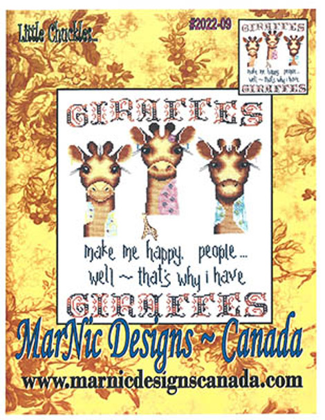 Giraffes Make Me Happy 148 x 170 by MarNic Designs 22-2055