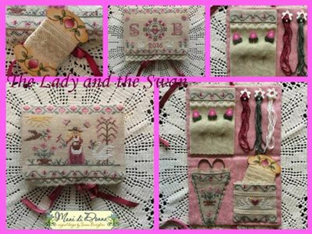 YT The Lady and the Swan Sewing Set by Mani Di Donna DD  MDD-TLATSSS
