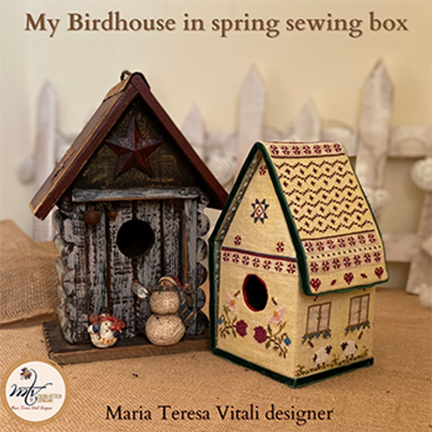 Birdhouse In Spring Sewing Box by MTV Designs DD 23-1268