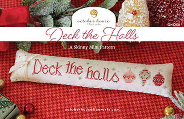 Deck The Halls 133w x 23h  by October House Fiber Arts 23-2206 YT