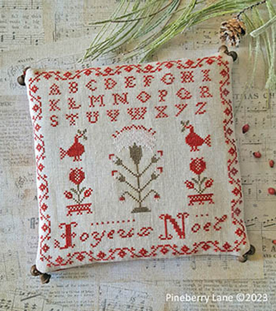 Joyeux Noel 119w x 119h by Pineberry Lane 23-1407