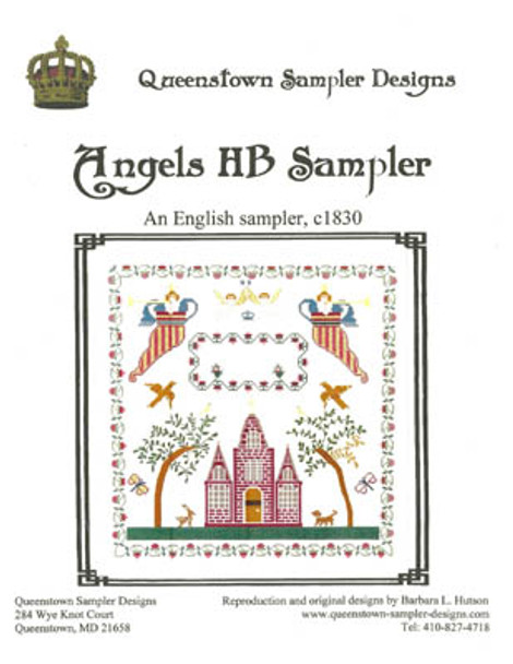 Angels HB 241w x 246h by Queenstown Sampler Designs 22-1213 YT