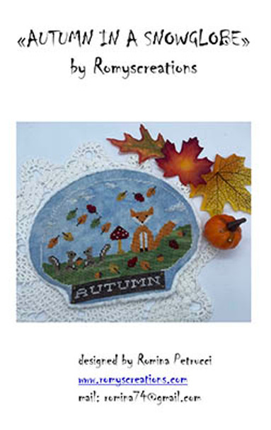 Autumn In a Snowglobe 77h x 98w by Romy's Creations 23-1203 YT