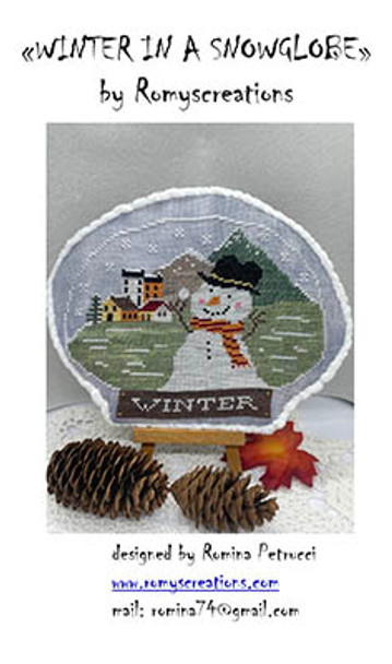 Winter In a Snowglobe 77h x 98w by Romy's Creations 23-1204 YT