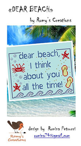 Dear Beach 95h x 69w by Romy's Creations 23-2307 YT