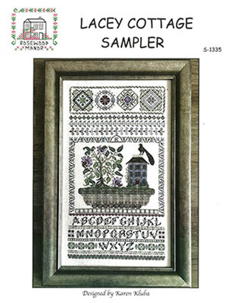 Lacey Cottage Sampler 175 x 317 by Rosewood Manor Designs 23-1795 YT