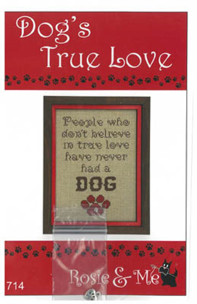 Dog's True Love 90w x 127h by Rosie & Me Creations 22-1291