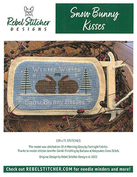 Snow Bunny Kisses by Rebel Stitcher Designs 23-1602