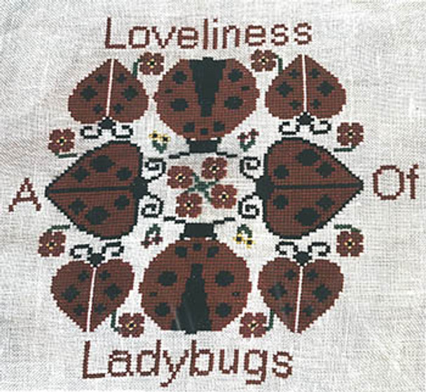 Loveliness Of Ladybugs 118w x 120h by Salty Stitcher Designs 23-1210 YT