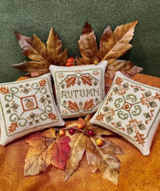 Autumn On The Square 47w x 47h each square by ScissorTail Designs 22-2333 SCR109 YT