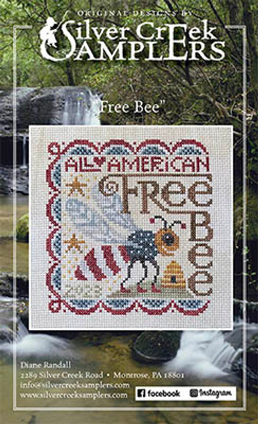 Free Bee 69 x 71 by Silver Creek Samplers 23-1802 YT