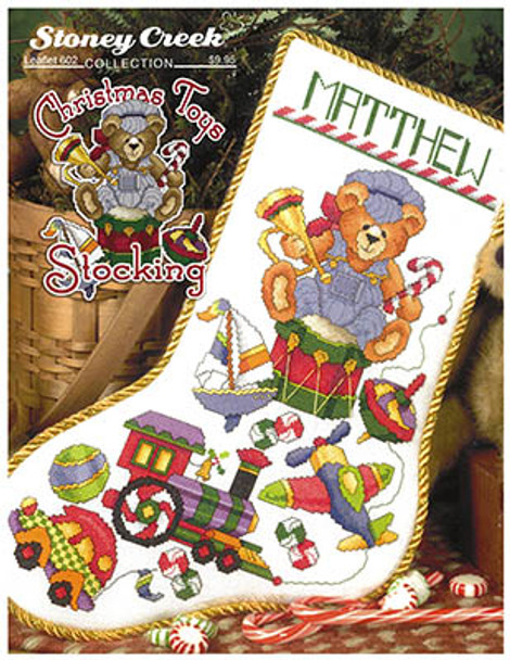 Christmas Toys Stocking 126w x 201h by Stoney Creek Collection 23-2135
