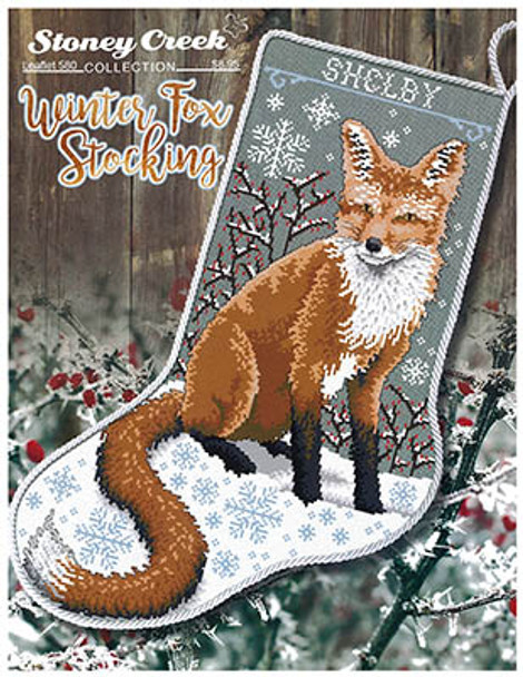 Winter Fox Stocking 152w x 234h by Stoney Creek Collection 22-2178