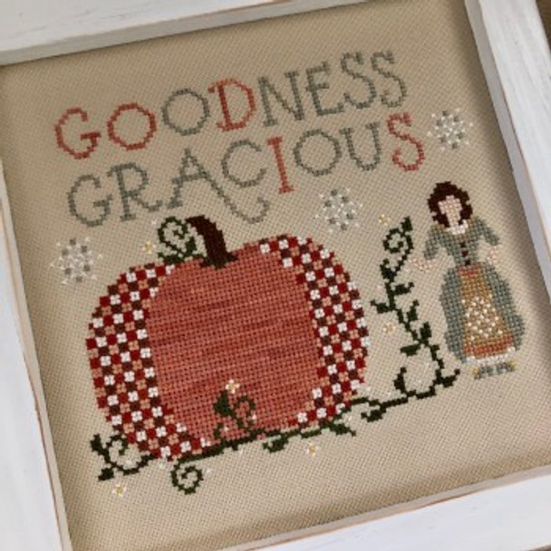 Goodness Gracious Stitch count: 84h x 100w Sweet Wing Studio 22-2725 YT