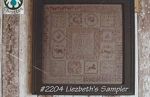 Liezbeth's Sampler 254w x 254w by Thistles 22-2577 YT