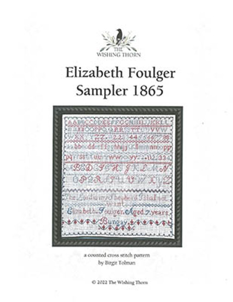 Elizabeth Foulger Sampler 1875 by Wishing Thorn 22-3109
