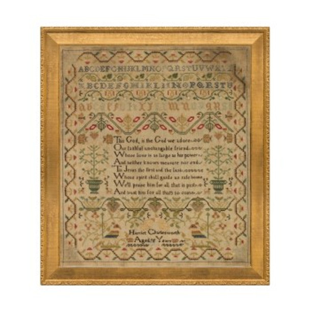 Harriet Charlesworth Sampler 1822 by Wishing Thorn 22-3182