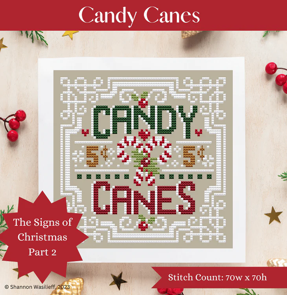 Candy Canes Shannon Christine Designs  23-2124