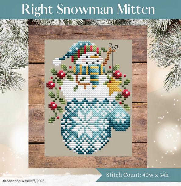 Right Snowman Mitten Shannon Christine 23-2333