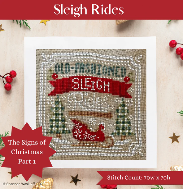 Sleigh Rides - Signs Of Christmas 1 by Shannon Christine Designs 23-1936