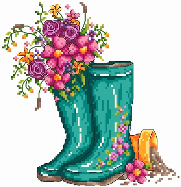 Spring Wellies Shannon Christine Designs