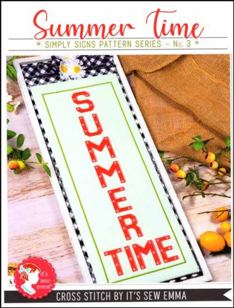 Simply Signs Series 3: Summer Time 116W x 320H  It's Sew Emma YT SE4005