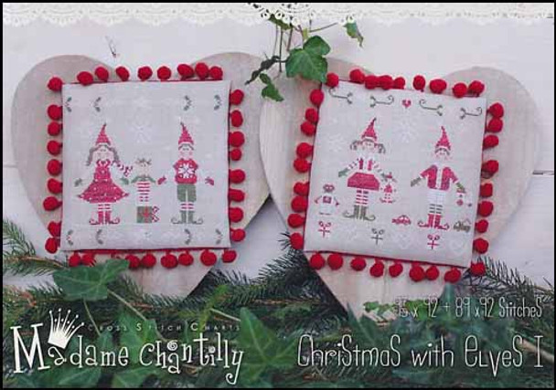 YT Christmas With Elves 1 95 x 92 and 89 x 92 Madame Chantilly