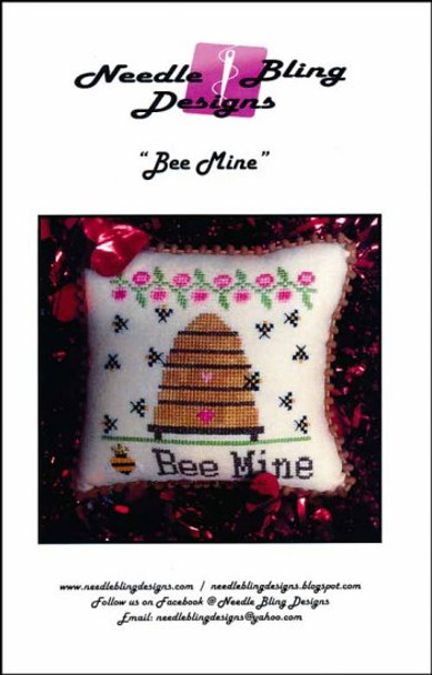 YT Bee Series: Bee Mine 62h x 61w by Needle Bling Designs