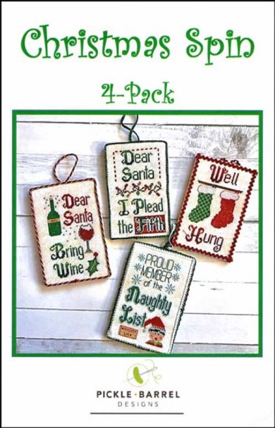YT Christmas Spin 4-pack Stitch counts vary  Pickle Barrel Designs