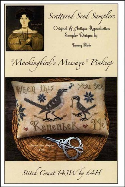 YT Mockingbird's Message Pinkeep 143w x 64h by Scattered Seeds Samplers