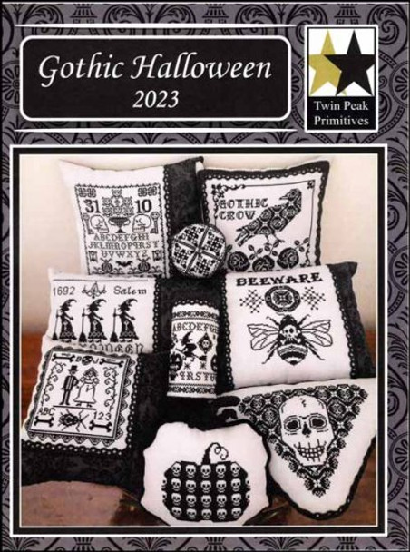 YT Gothic Halloween 2023 Contains 9 Patterns by Twin Peak Primitives