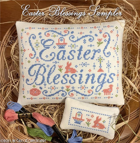 Easter Blessings Sampler 113w x 87h Calico Confectionery