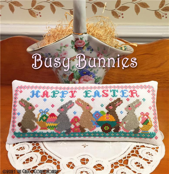 Busy Bunnies 148w x 55h Calico Confectionery