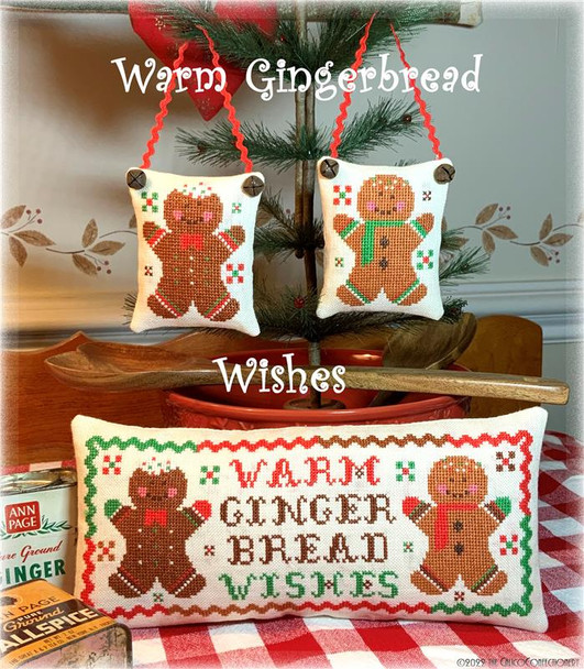 Warm Gingerbread Wishes 146w x 60h Calico Confectionery