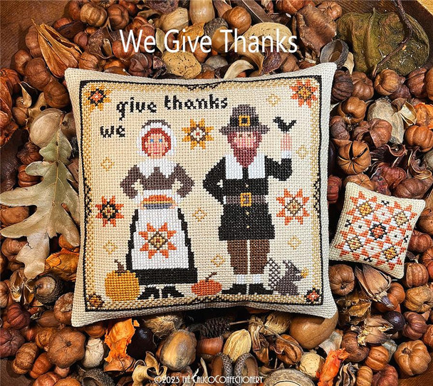 We Give Thanks 90w x 88h Calico Confectionery