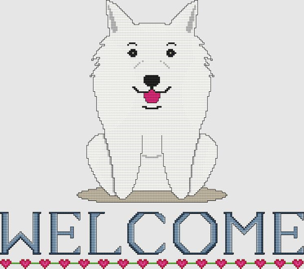 American Eskimo - Welcome 186w x 165h DogShoppe Designs