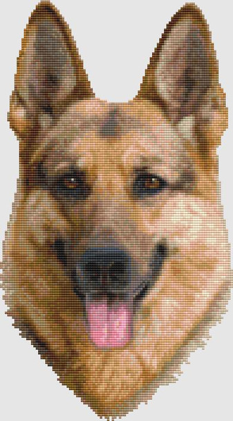 German Shepherd - Portrait  98w x 177h DogShoppe Designs