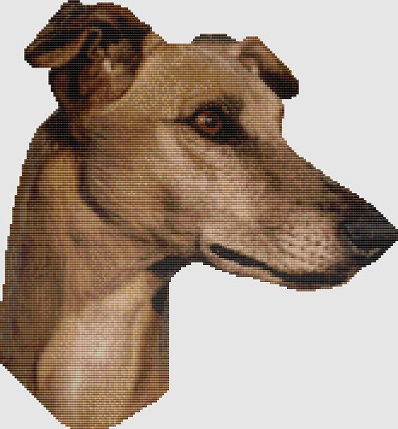 Greyhound - Portrait 165w x 178h DogShoppe Designs