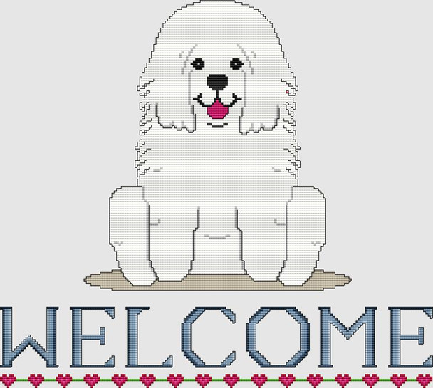 Komondor - Welcome 186w x 167h DogShoppe Designs