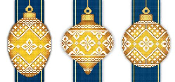 Yellow Faberge Christmas Ornaments Collection 3 (3 designs) 67W x 95H each design Solaria Gallery
