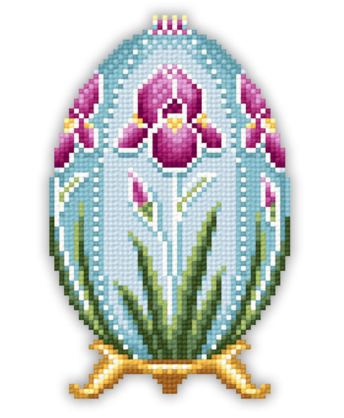 Iris Faberge Easter Egg 49W x 76H Solaria Gallery