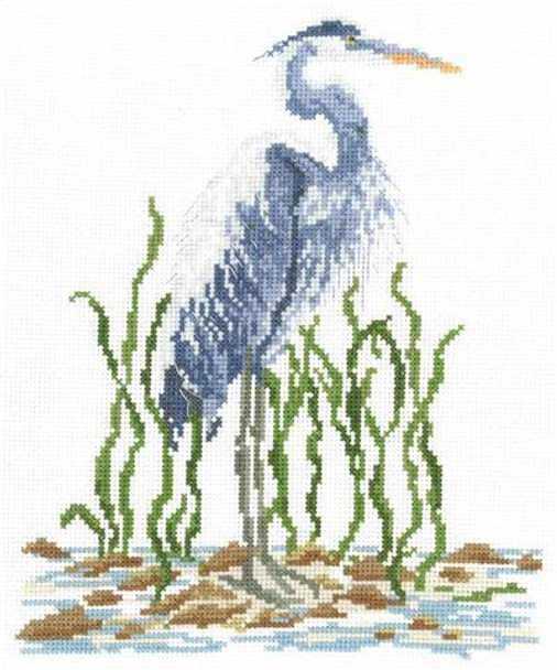 Blue Heron Kit  109w x 133h Claire Harkness