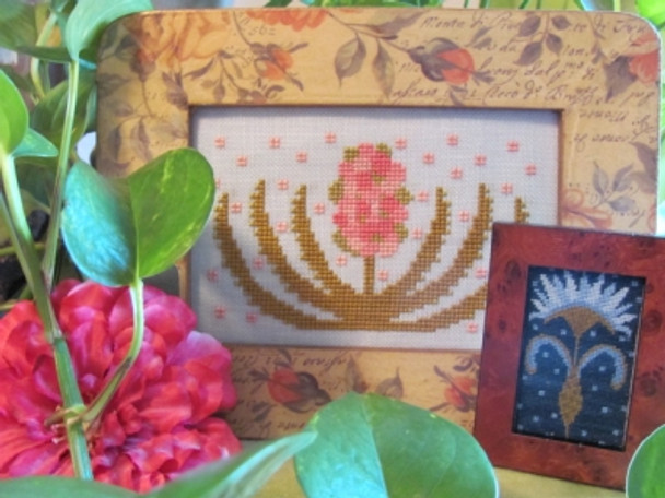 zwBN76 Andrea And Heather Funky Flowers Sisters By the Bay Needleart  YT