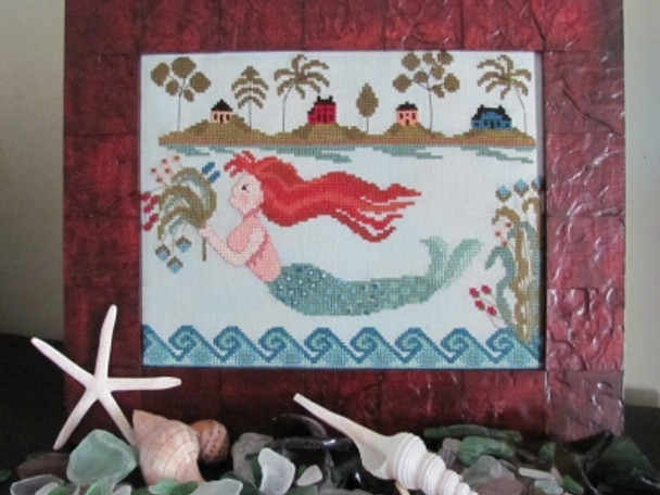 zwBN44 Mermaid Cove  By the Bay Needleart